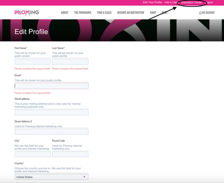 C-2 Update your profile